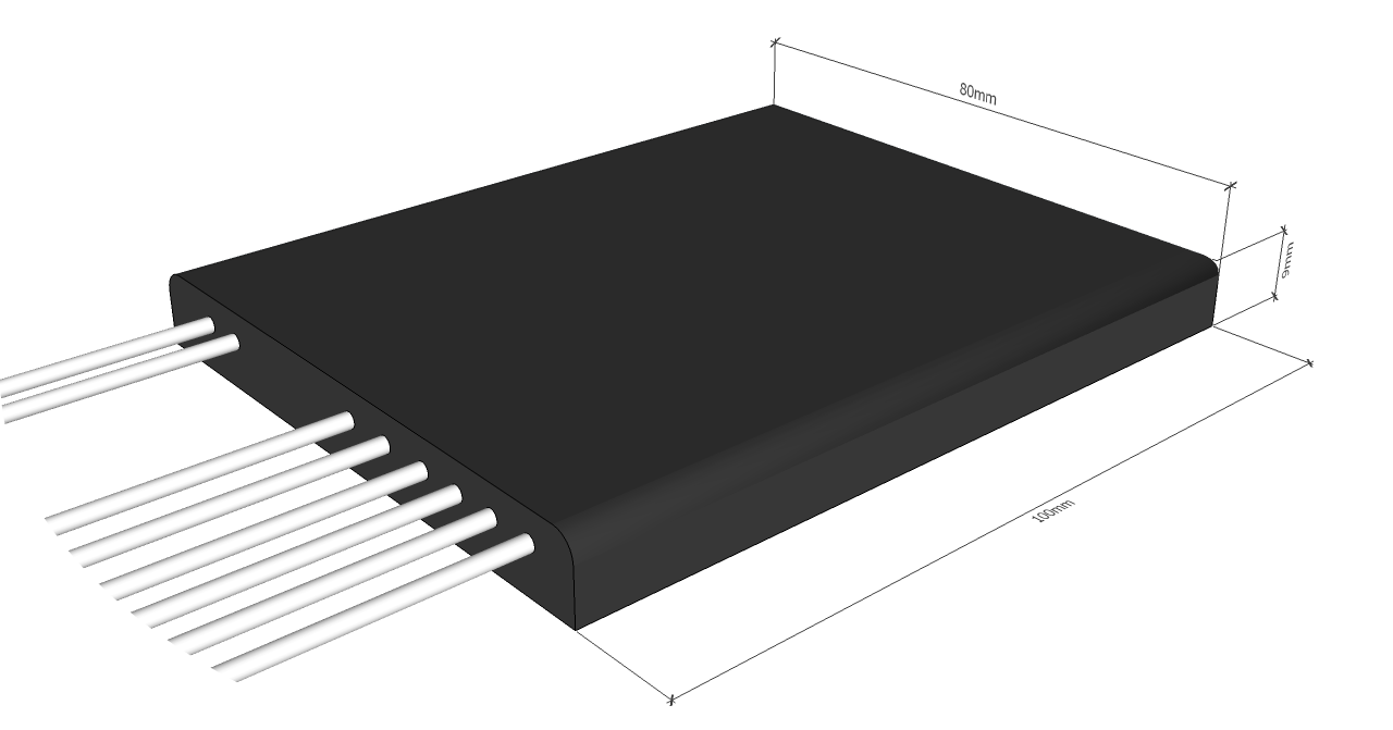 F-CMUX-SF4+2-O9M-SCA Fiberworks AS  Fiberworks 4+2ch. CWDM 1-fiber Mux/Demux Mon. port, 900&#181;m SC/APC, for outdoor use